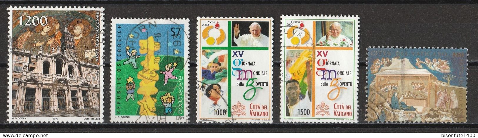 Vatican 2000 : Timbres Yvert & Tellier N° 1183 - 1196 - 1199 - 1201 - 1209 - 1210 - 1211 - 1212 Et 1216 Oblitérés - Oblitérés