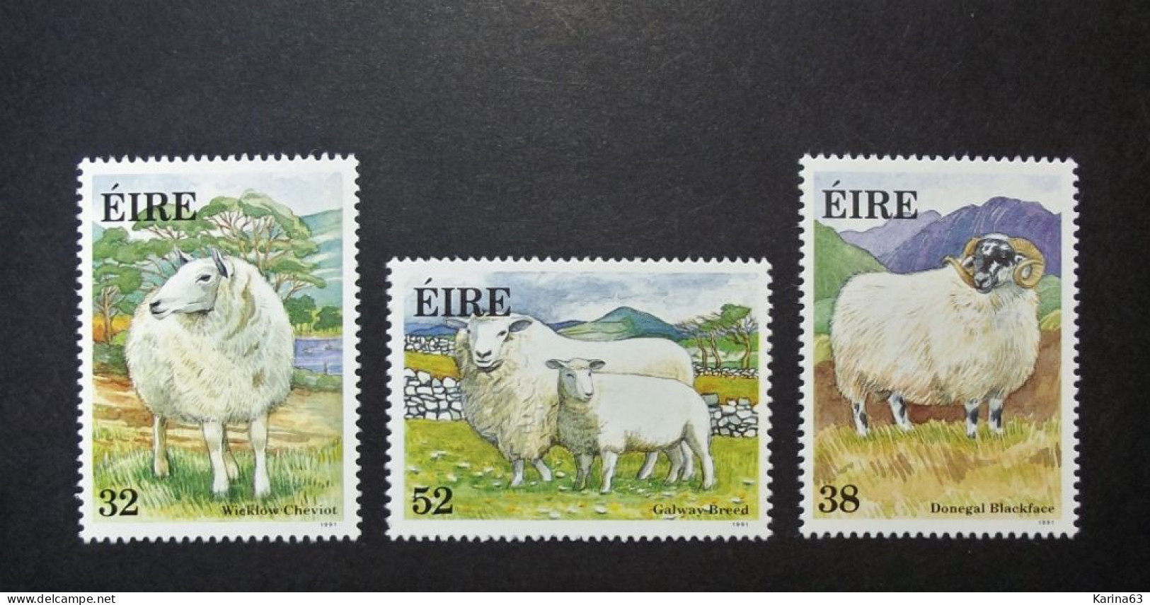 Ireland - Irelande - Eire - 1991 Y&T N° 769 / 771 ( 3 Val.) - Irish Sheep - Farm Animals  - MNH - Postfris - Neufs