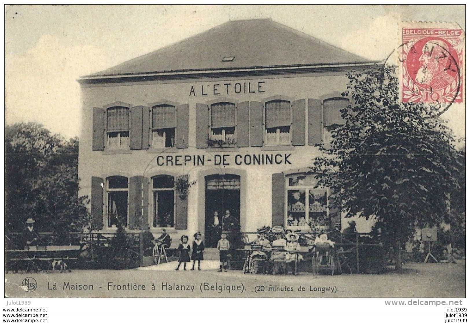 HALANZY ..-- Maison - FRONTIERE . Pas Courante !!1908 Vers RIVE - DE - GIER , LOIRE ( Mr FILLON ) .  Voir Verso . - Aubange