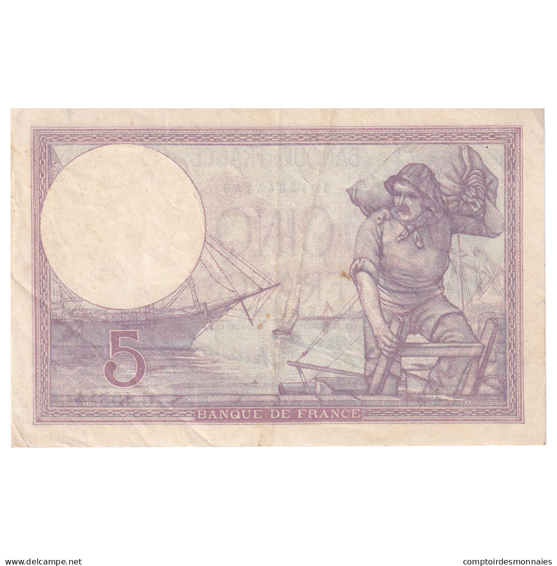 France, 5 Francs, Violet, 1929, U.40514, TTB, Fayette:3.13, KM:72d - 5 F 1917-1940 ''Violet''