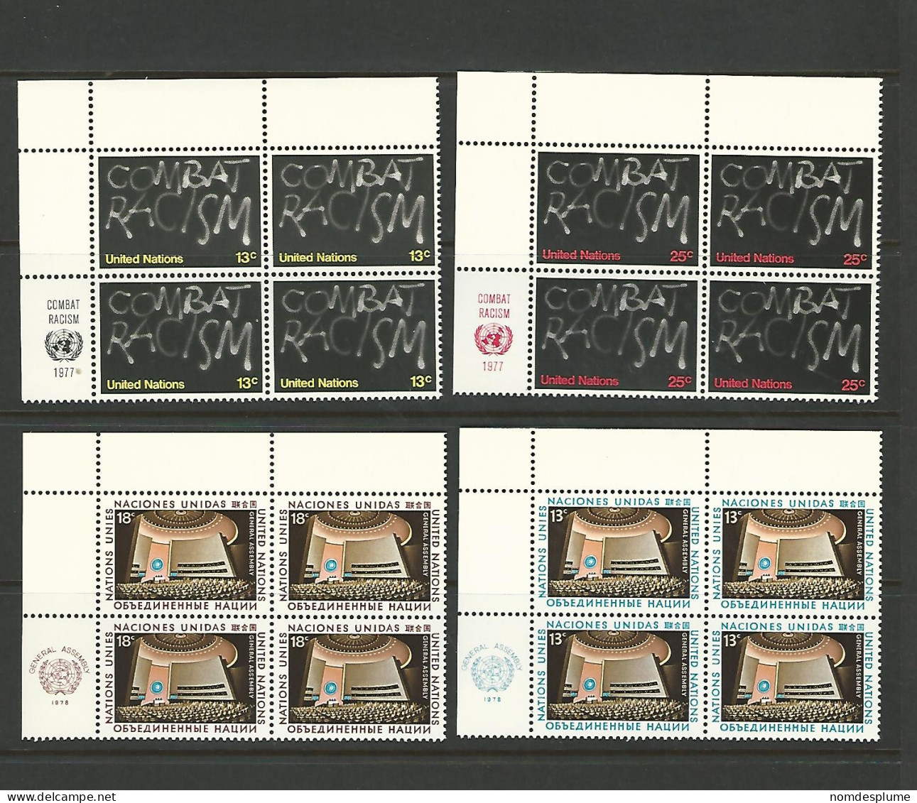 53958 ) Collection United Nations Block - Lots & Serien