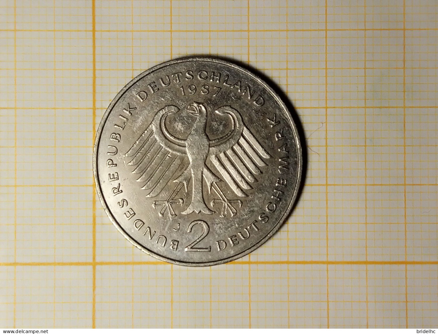 Allemagne 2 Mark 1987 Konrad Adenauer - 2 Mark