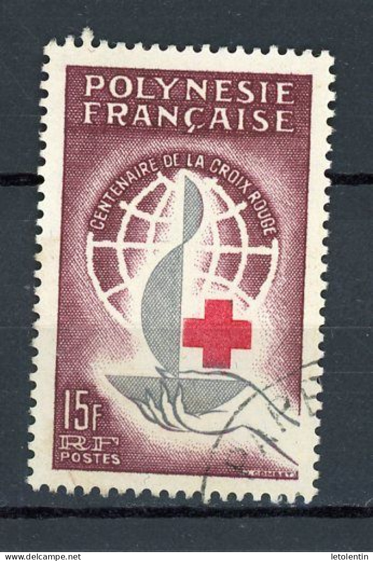 POLYNESIE - CROIX ROUGE - N° Yt 24 Obli. - Used Stamps