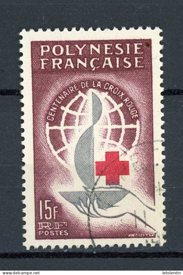 POLYNESIE - CROIX ROUGE - N° Yt 24 Obli. - Used Stamps