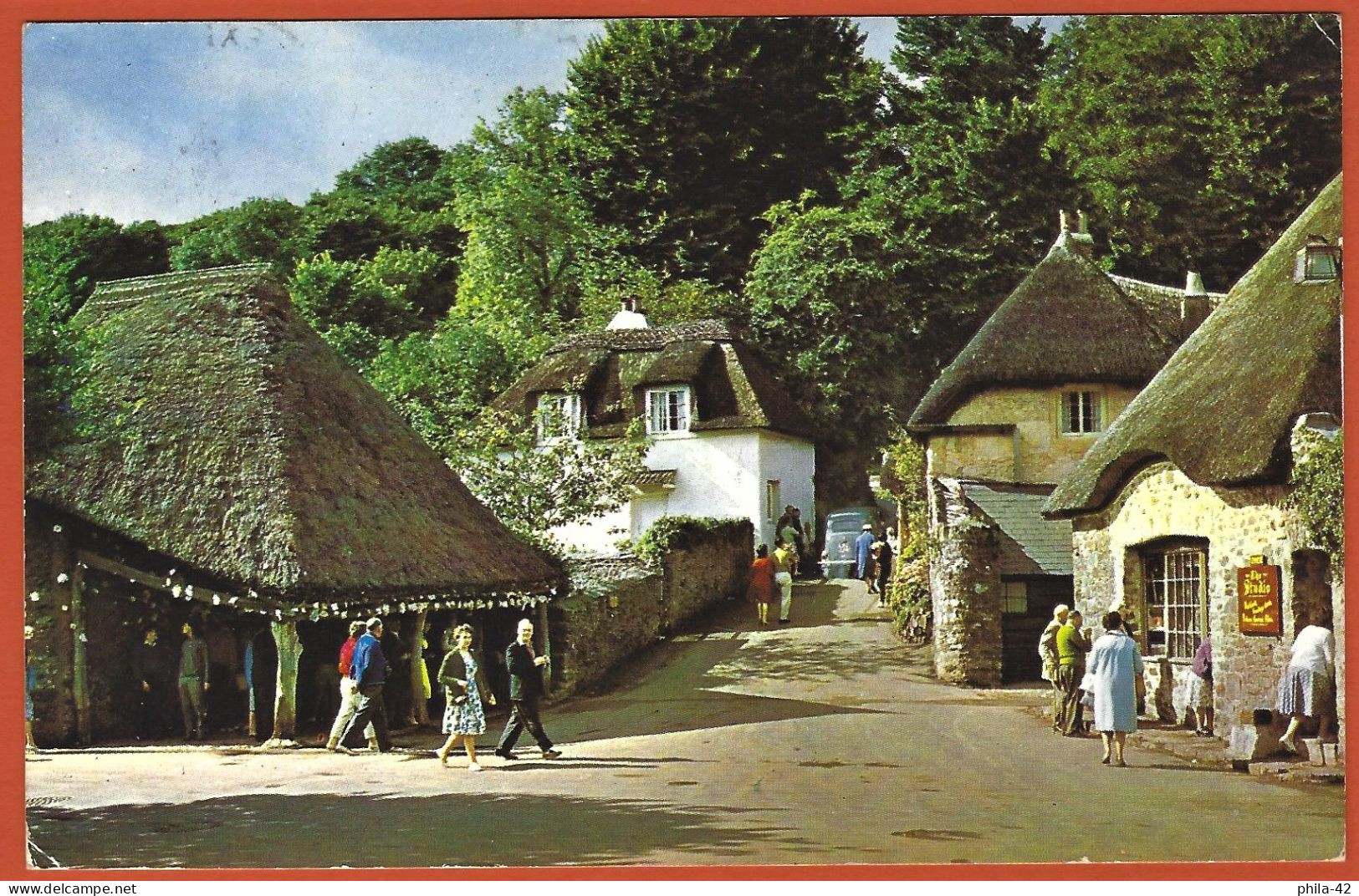 England - Torquay : The Village Of Cockington  - Written Postcard - Good Condition - Torquay