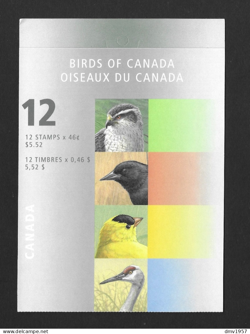 Canada 1999 MNH Birds (4th Series) SB 231 Booklet - Libretti Completi