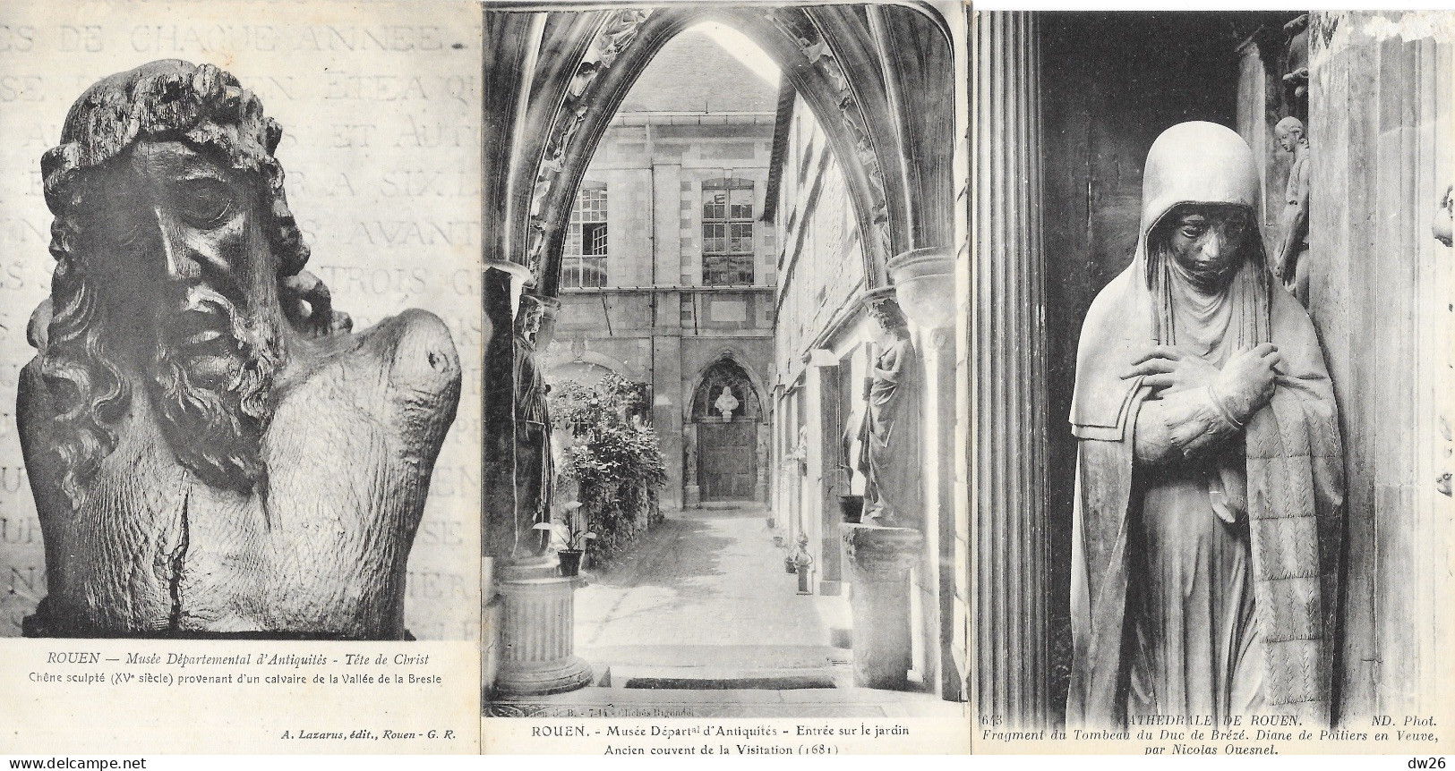 Lot N° 173 De 11 Cartes C.V. Non Circulées De Rouen, Musée Et Cathédrale - Statues - 5 - 99 Karten