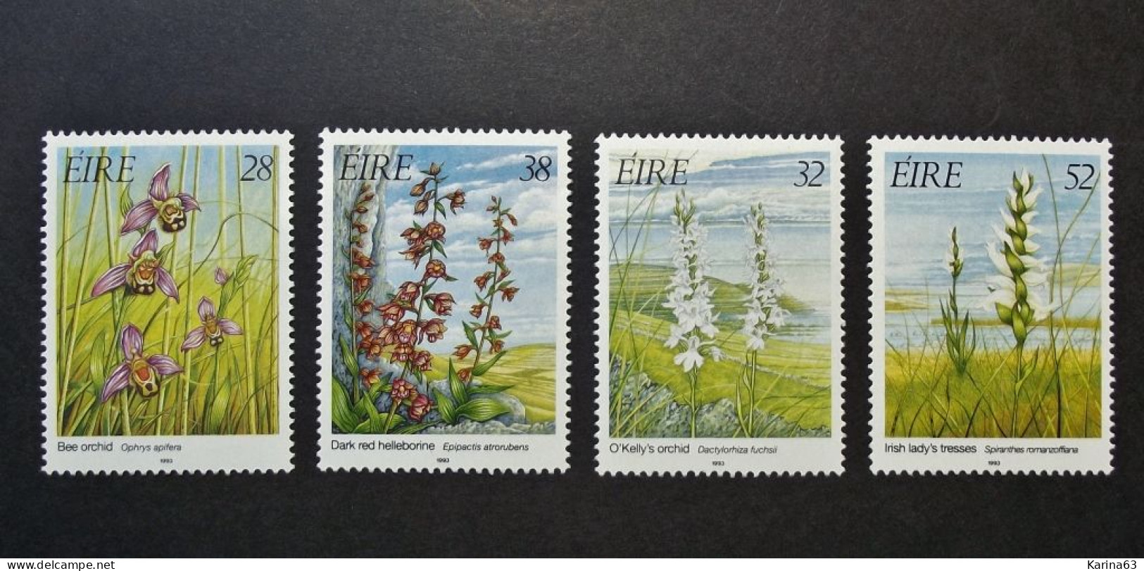 Ireland - Irelande - Eire - 1993 - Y&T N° 824 / 827 ( 4 Val.) Flora - Fleurs - Flowers - Nature - MNH - Postfris - Neufs