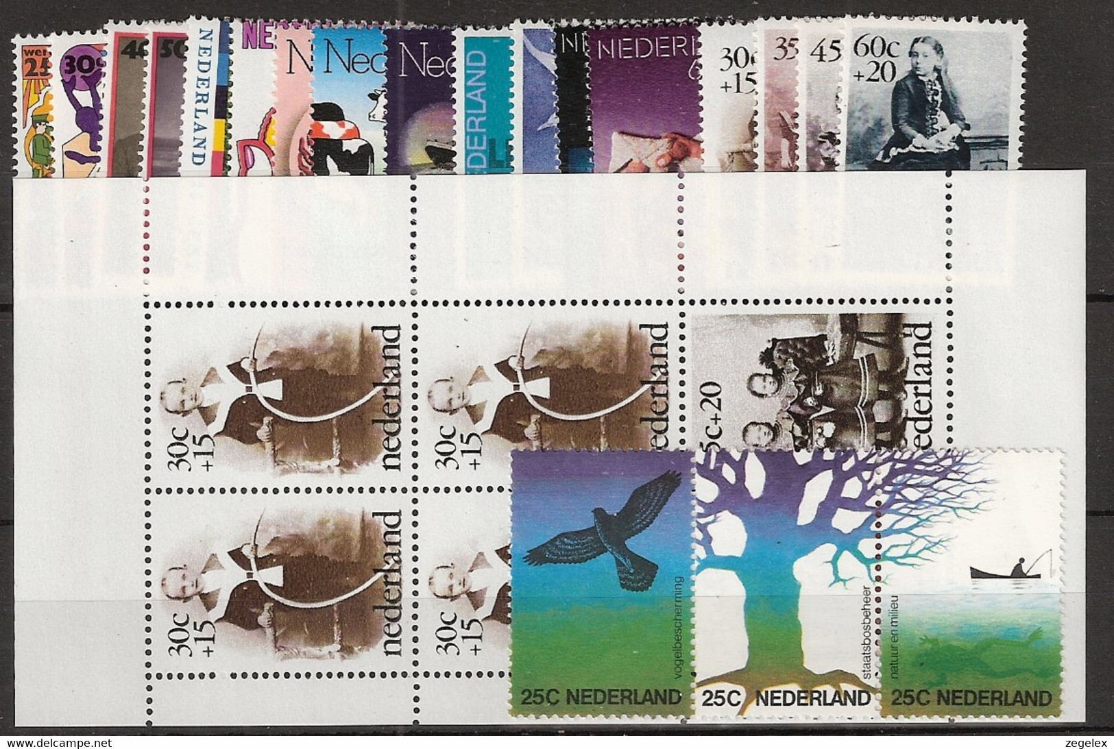 1974 Jaargang Nederland NVPH 1043-1063  Postfris/MNH** - Años Completos