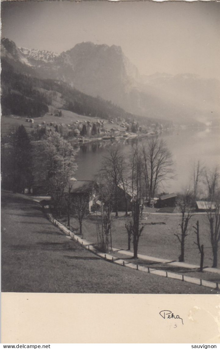 GRUNDLSEE-GÖSSL. Ausseerland. Blick Auf Eine Allee In Gössl, Salzkammergut, Stimmige Karte, 1952 - Ausserland