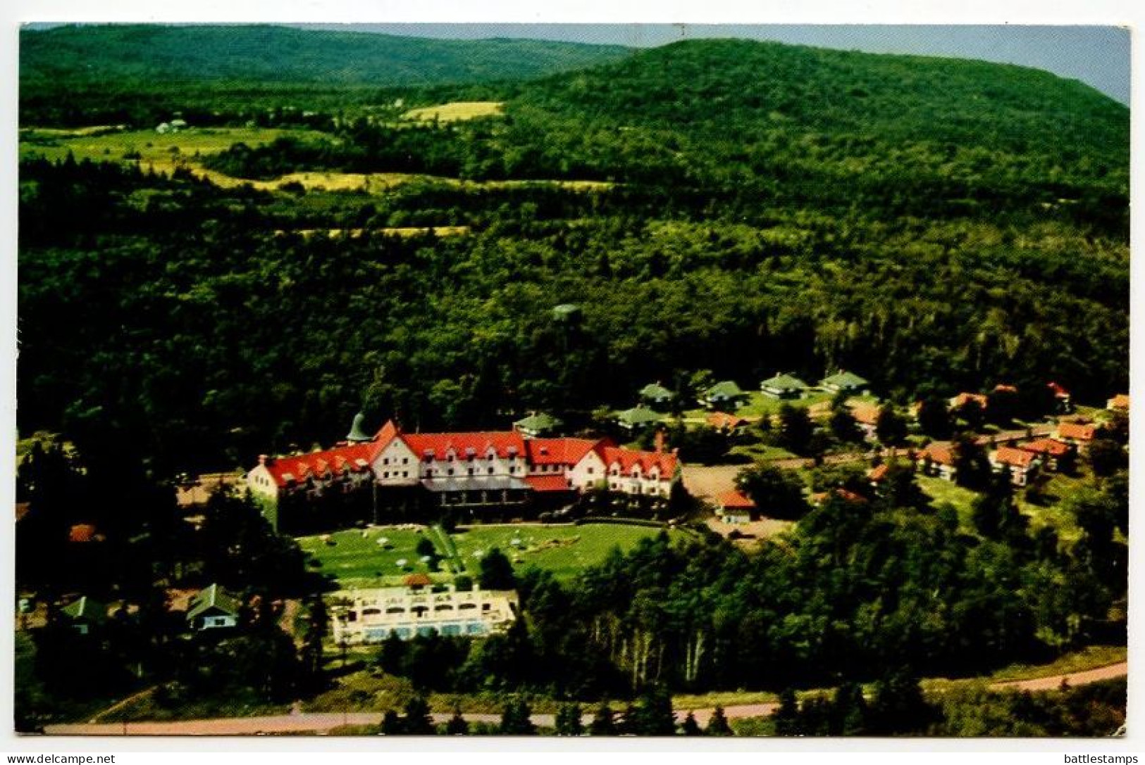 Canada 1966 Postcard Digby, Nova Scotia - The Pines Hotel; Scott 404 - 4c. QEII - Autres & Non Classés