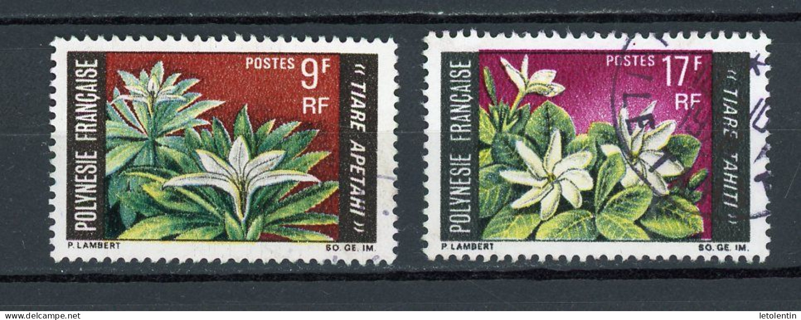 POLYNESIE : FLORE - N° Yt 64+65 Obli. - Used Stamps