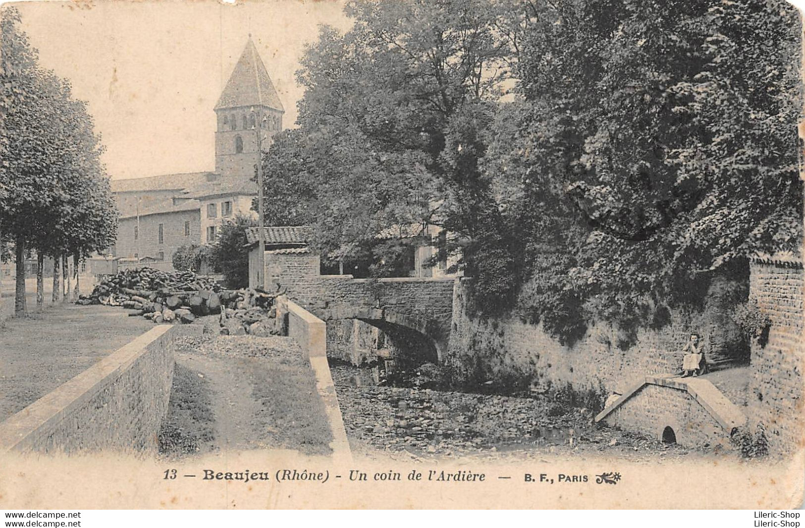 [69] Beaujeu - Cpa  -  Un Coin De L'Ardière - B. F., PARIS - Beaujeu