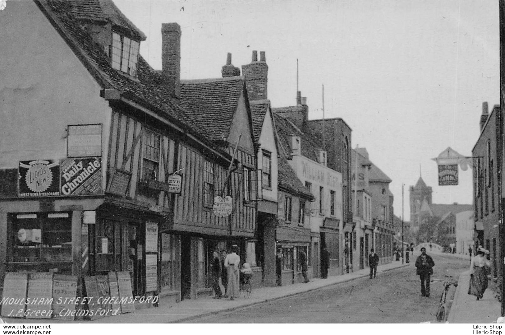 ENGLAND - Essex > Chelmsford - Moulsham Street Postcard 1906 - Andere & Zonder Classificatie
