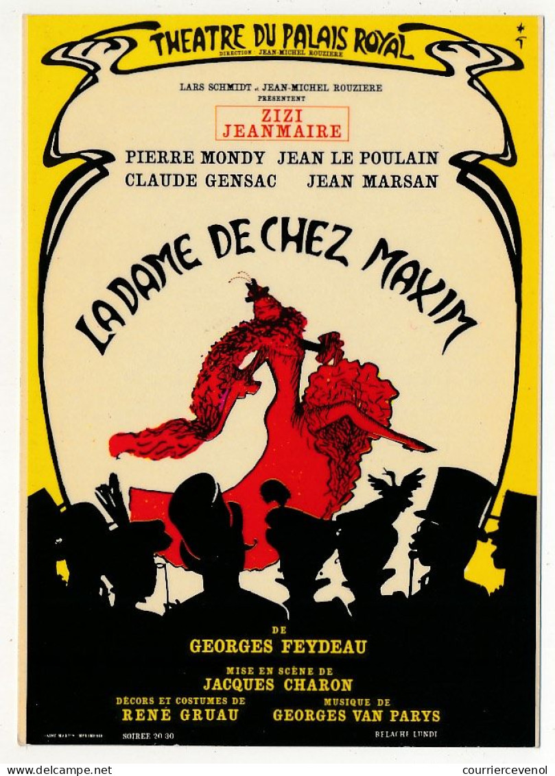 CPM - Affiche Du Théâtre Du Palais Royal - "La Dame De Chez Maxim's" - Spectacle 1966/67 - Cabaret