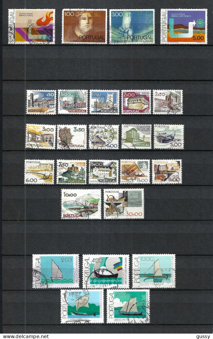 PORTUGAL Ca. 1976-80:  Lot D'obl. - Oblitérés