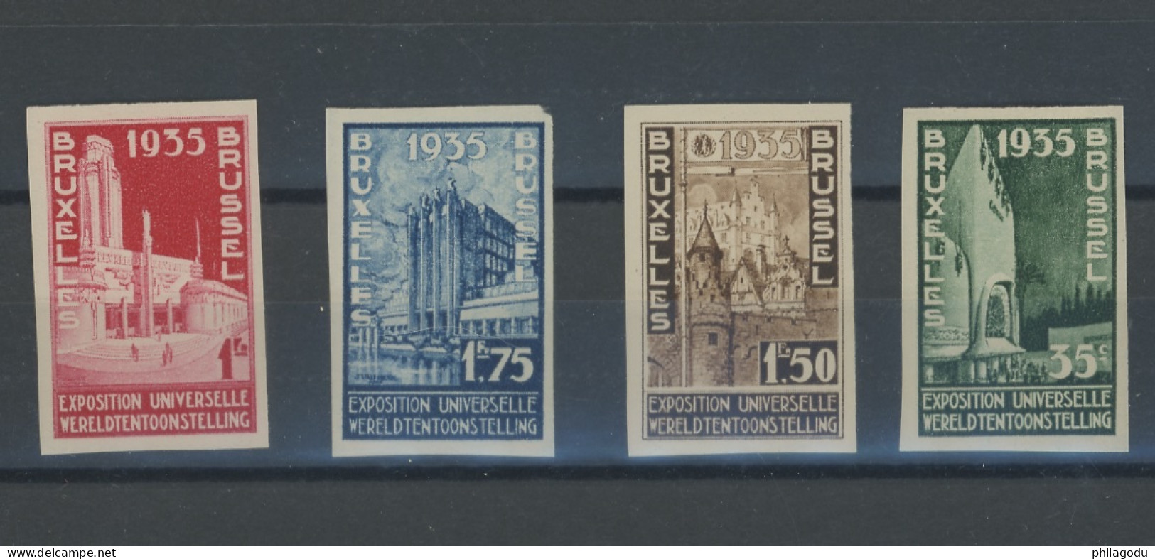 1934. Expo De Bruxelles 1935.   Avec * Met Plakker - 1931-1940