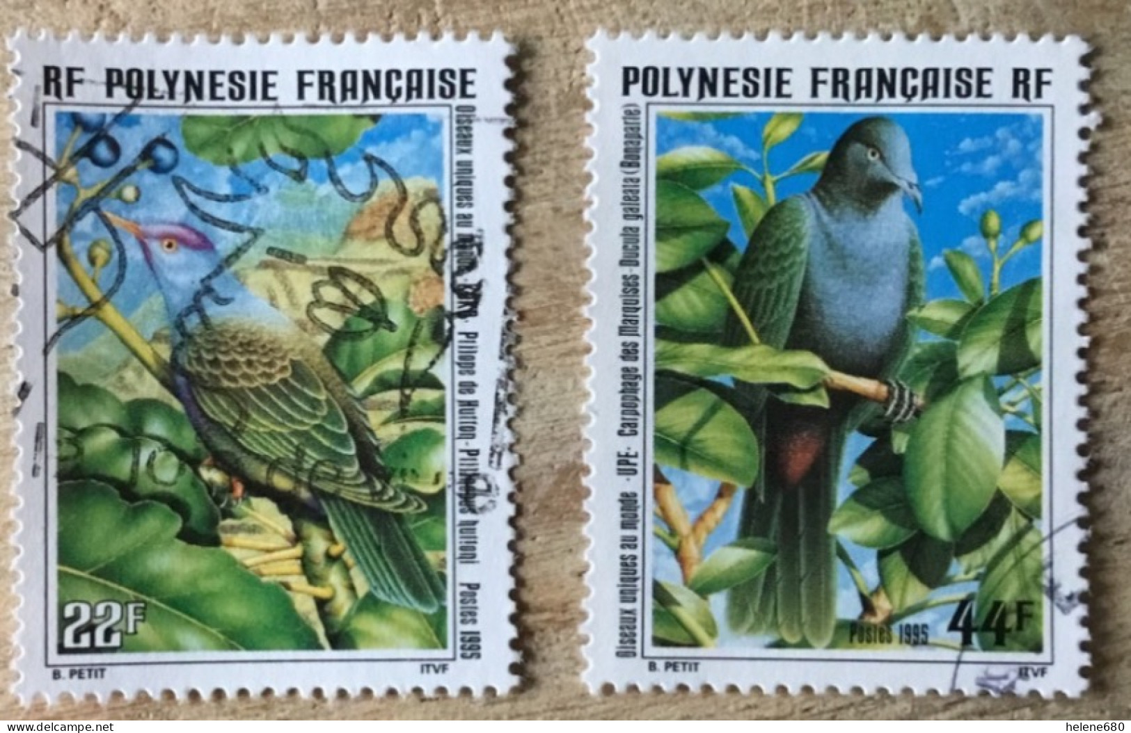 POLYNÉSIE. Oiseaux N° 479 Et 480 - Usados