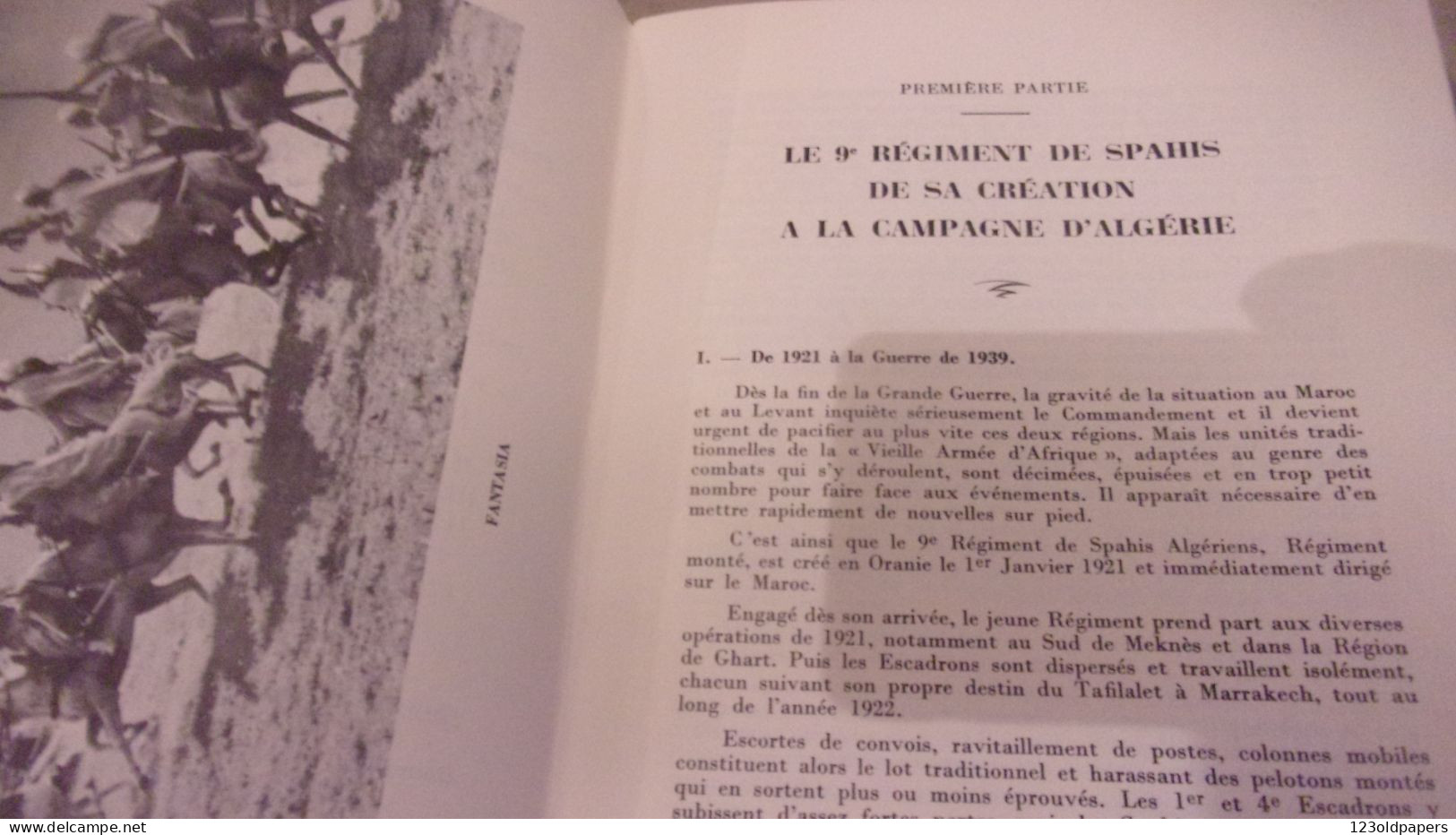 LE 9 EME REGIMENT DE SPAHIS 1921 / 1962  HISTORIQUE EDITE EN 1963 48 PAGES ILLUSTREES WWII GUERRE ALGERIE - Documenti