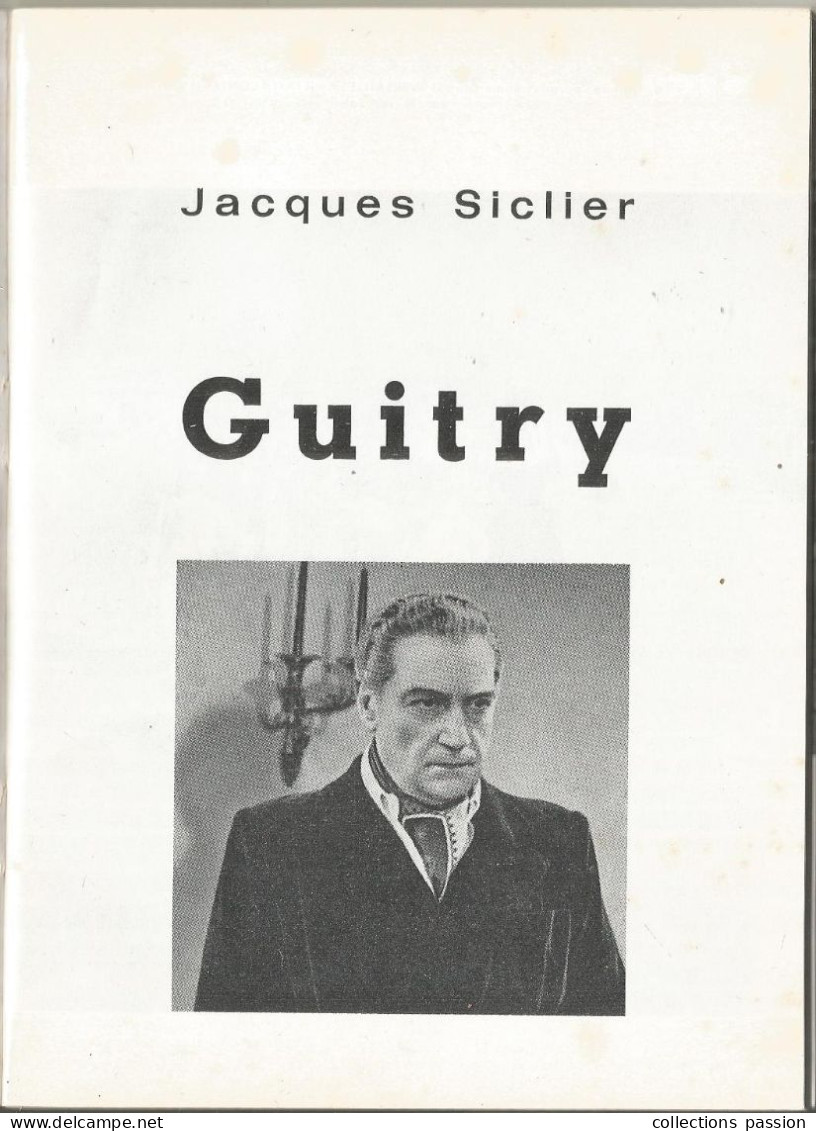 Revue, Cinéma, ANTHOLOGIE DU CINEMA, Mars 1966, GUITRY, N° 13; 2 Scans, 56 Pages, Frais Fr 3.35 E - Film