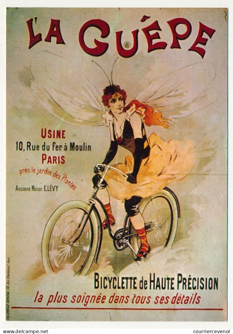 CPM - CYCLISME - Bicyclette De Haute Précision "La Guèpe" - Reproduction D'affiche Ancienne - Werbepostkarten