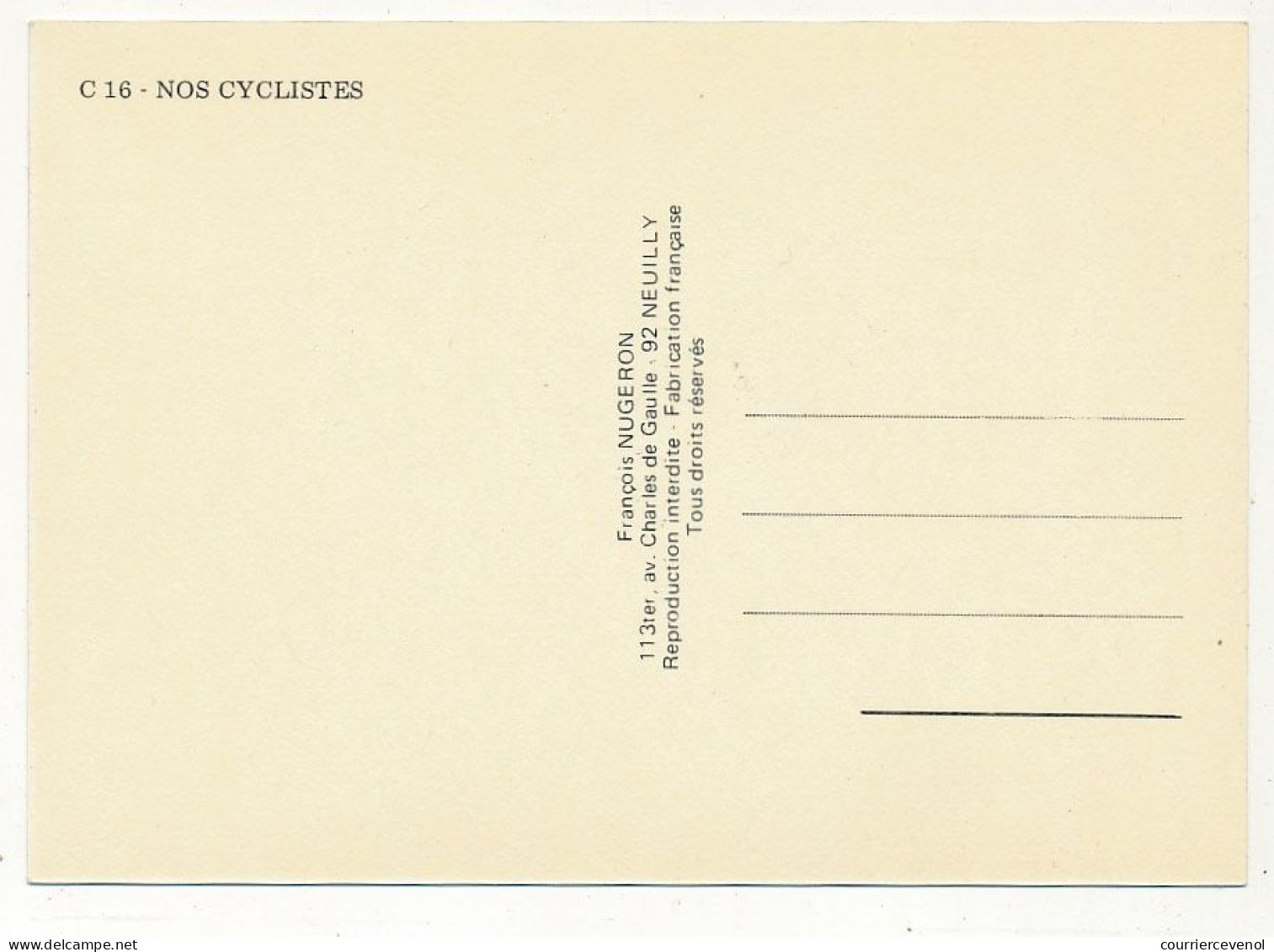 CPM - CYCLISME - Le Cyclone - Cycle Sans Chaine MILDERS Fils - Reproduction D'affiche Ancienne - Werbepostkarten
