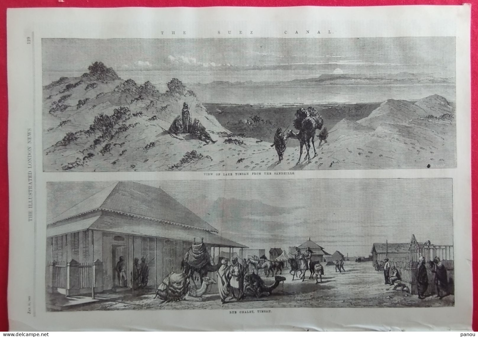 THE ILLUSTRATED LONDON NEWS 1186 JANUARY 31,1863 YORK. FREDERICKSBURG CIVIL WAR AMERICA. ZAGAZIG EGYPT SUEZ TIMSAH - Other & Unclassified
