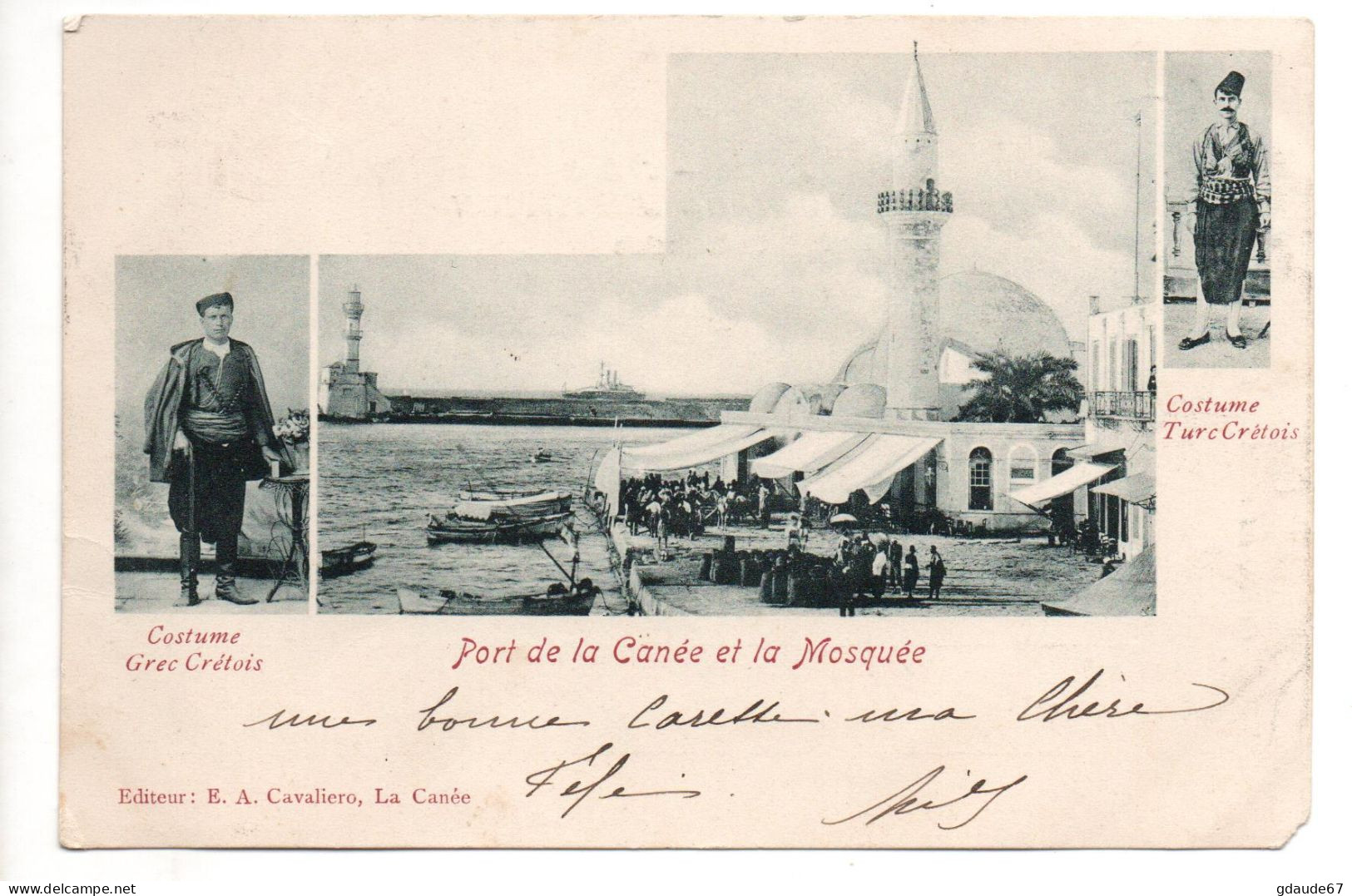 1901 - CPA De LA CANEE (CRETE / GRECE) Pour DRAGUIGNAN (VAR) - BUREAU FRANCAIS A L'ETRANGER BFE SUR TYPE SAGE - Creta