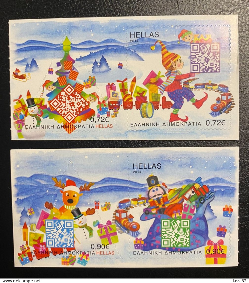GREECE 2014,CHRISTMAS,  FROM BOOKLET, MNH - Unused Stamps