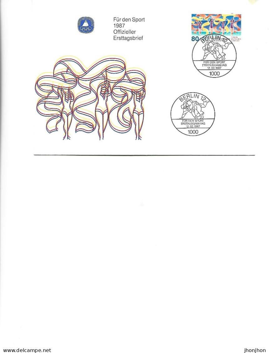 Germany - Official First Day Cover 1987 - For Sport 12.021987 -  Gymnastics - German Gymnastics Festival - 1981-1990