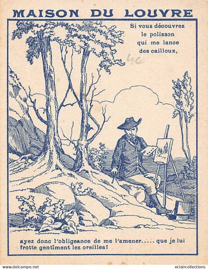 Image        49         Devinette  .Maison Du Louvre  Niort. Peintre   Où Est Le Polisson  ?  11x8.5    (voir Scan) - Other & Unclassified