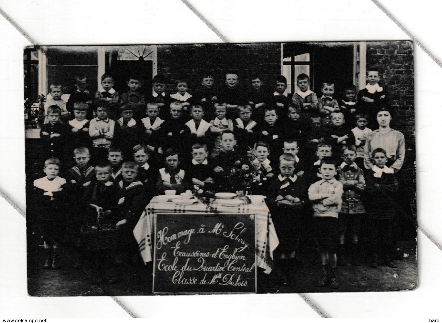 ECAUSSINNES D'ENGHIEN - Hommage à Mr SOLVAY - Classe De L'Ecole Du Quartier Central - Melle Dubois (B359) - Ecaussinnes