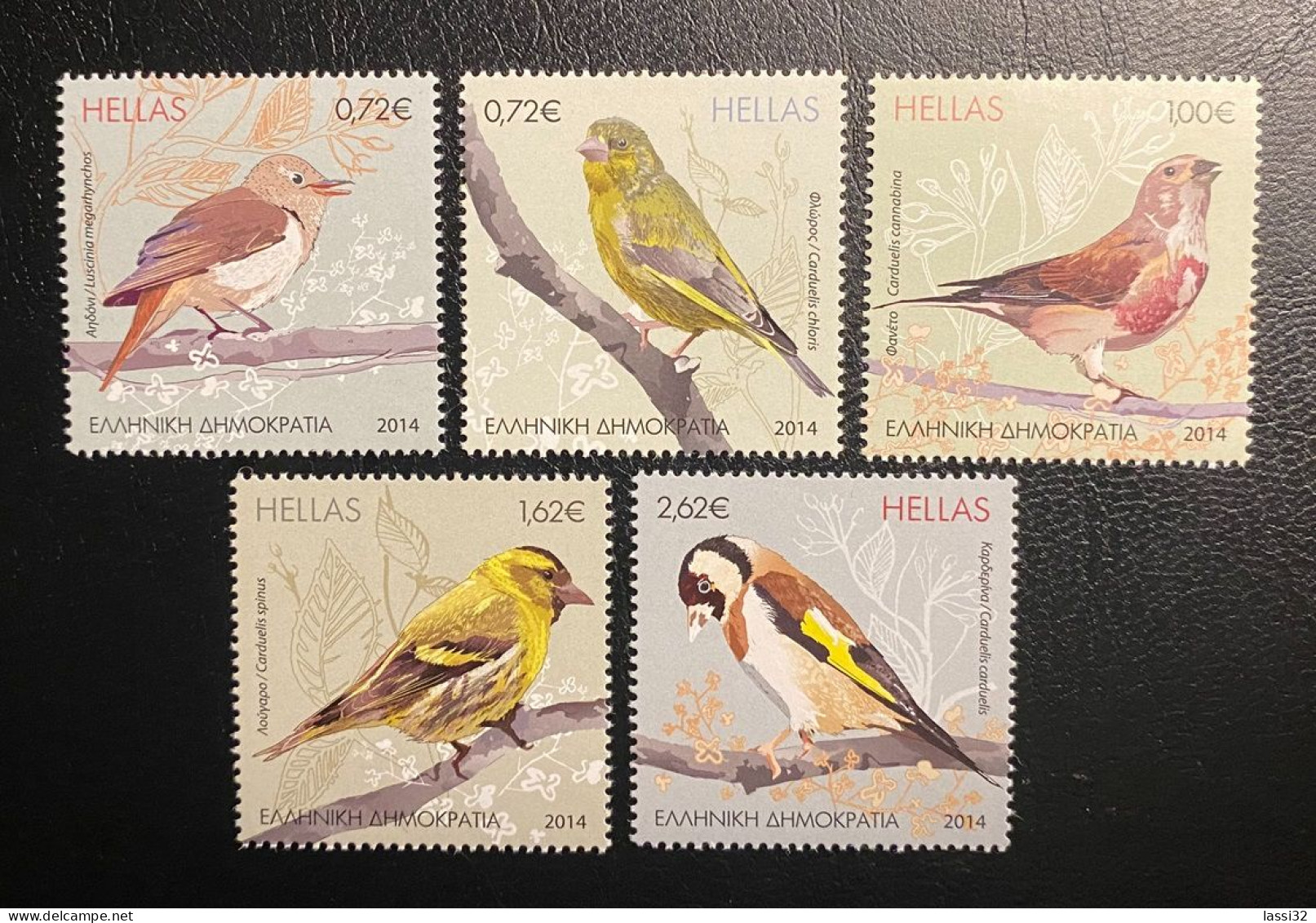 GREECE 2014, SONGBIRDS OF GREECE, MNH - Unused Stamps
