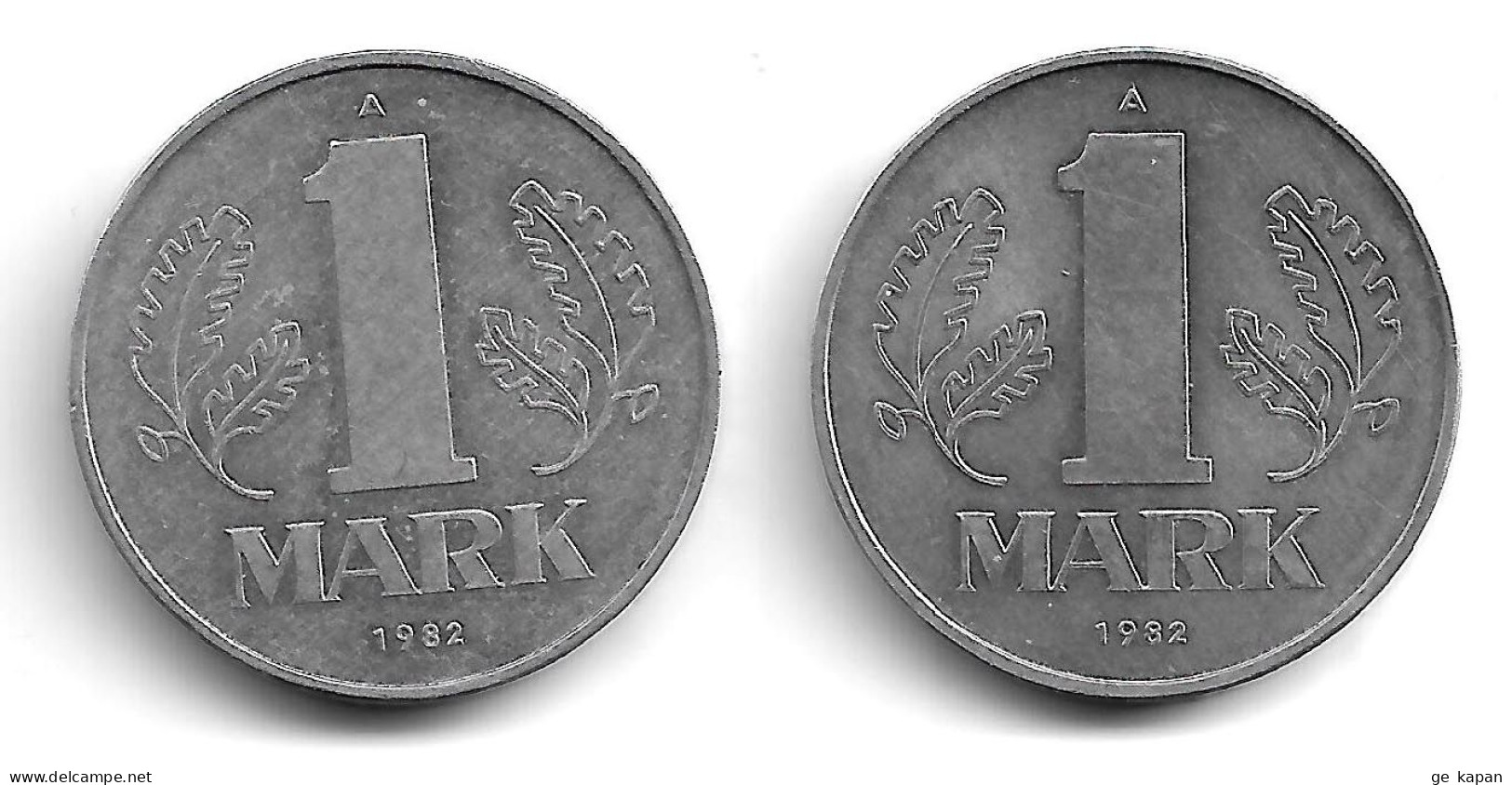 1982 GERMANY DDR 1 Mark Circulated Coins KM# 35.2 - 1 Marco