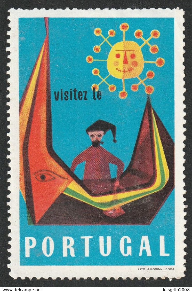 Vignette, Portugal 1950 - Vinheta Turística. Visitez Portugal -|- MNG No Gum - Emissioni Locali