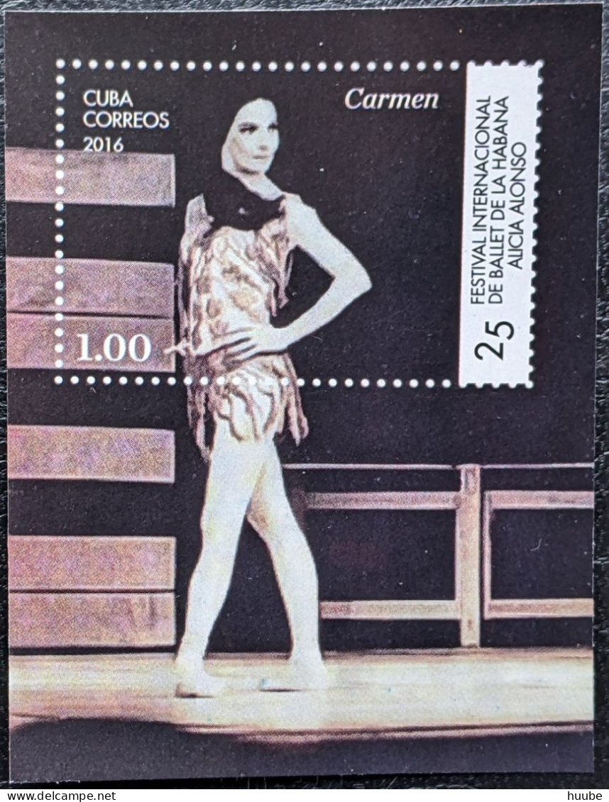 Cuba, 2016, Mi 6150-6156, 25th Anniversary Of The Havana International Ballet Festival, 6v + Block 341, MNH - Danse