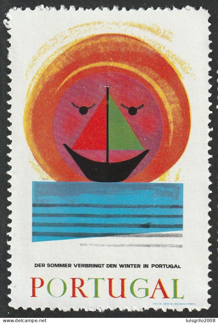 Vignette, Portugal 1950 - Vinheta Turística. Der Sommer In Portugal -|- MNG No Gum - Emissions Locales