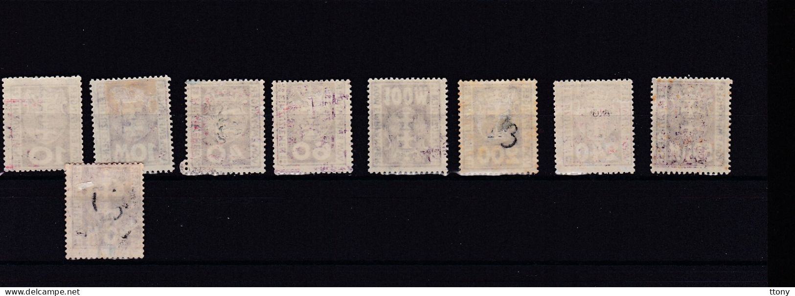 9 Timbres Neufs Et Oblités Danzig Danzig  Postfrisch 1921  Vom Empfanger  Einzuziehen - Altri & Non Classificati