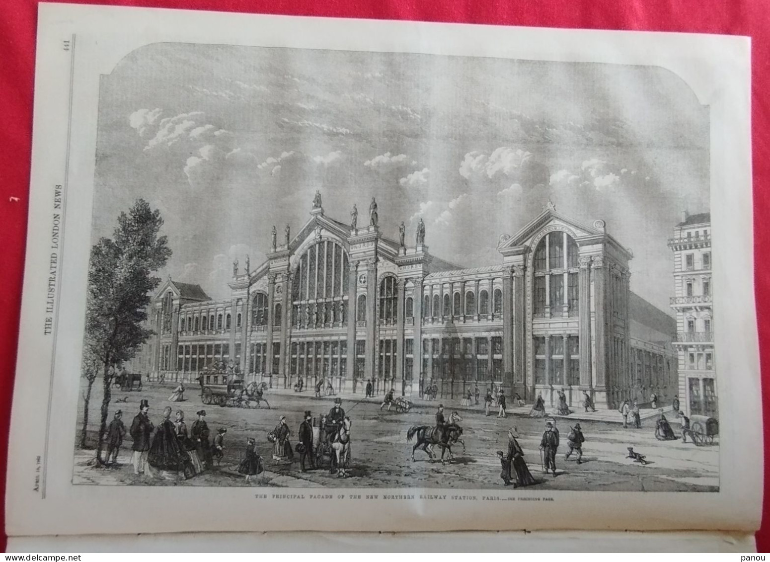 THE ILLUSTRATED LONDON NEWS 1199 APRIL 18,1863 WAR AMERICA SAVANNAH. BILBAO - TUDELA RAILWAY SPAIN. GARE DU NORD PARIS - Sonstige & Ohne Zuordnung