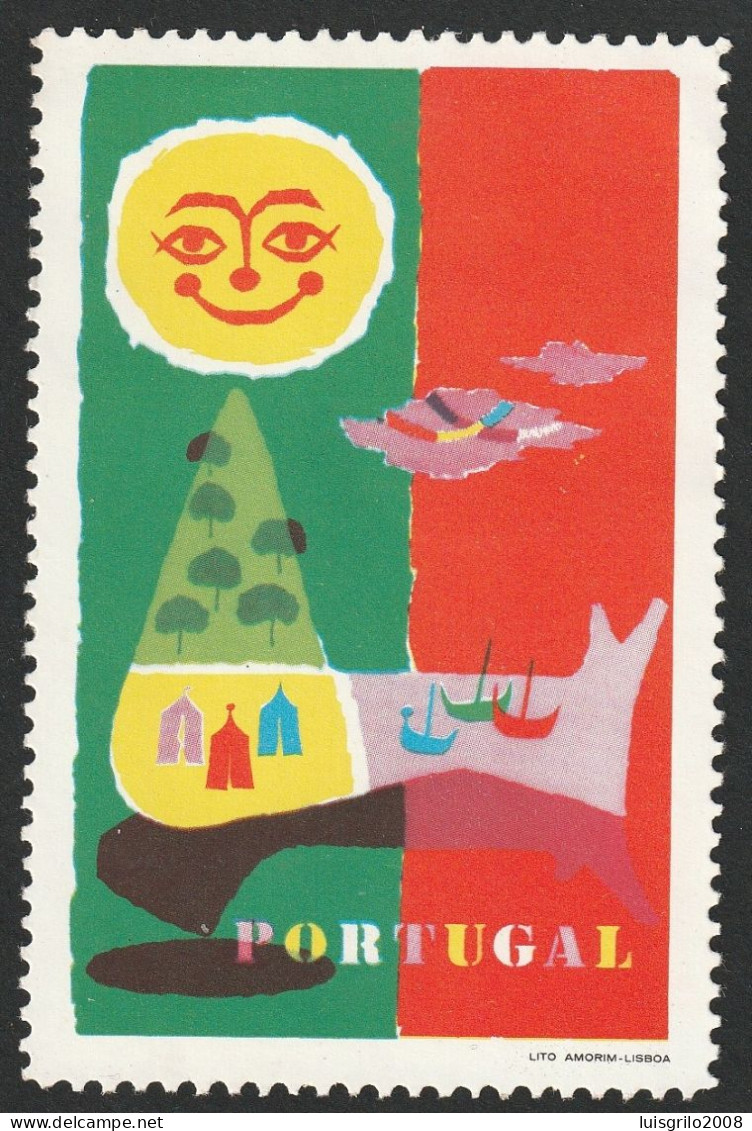 Vignette, Portugal 1950 - Vinheta Turística. Portugal -|- MNG No Gum - Emissions Locales