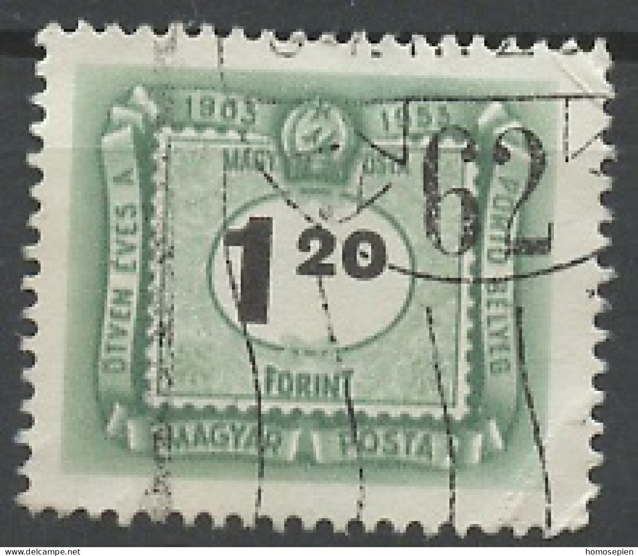Hongrie - Hungary - Ungarn Taxe 1953 Y&T N°T213 - Michel N°P213 (o) - 1,20fo Cinquantenaire Du Timbre Taxe - Port Dû (Taxe)