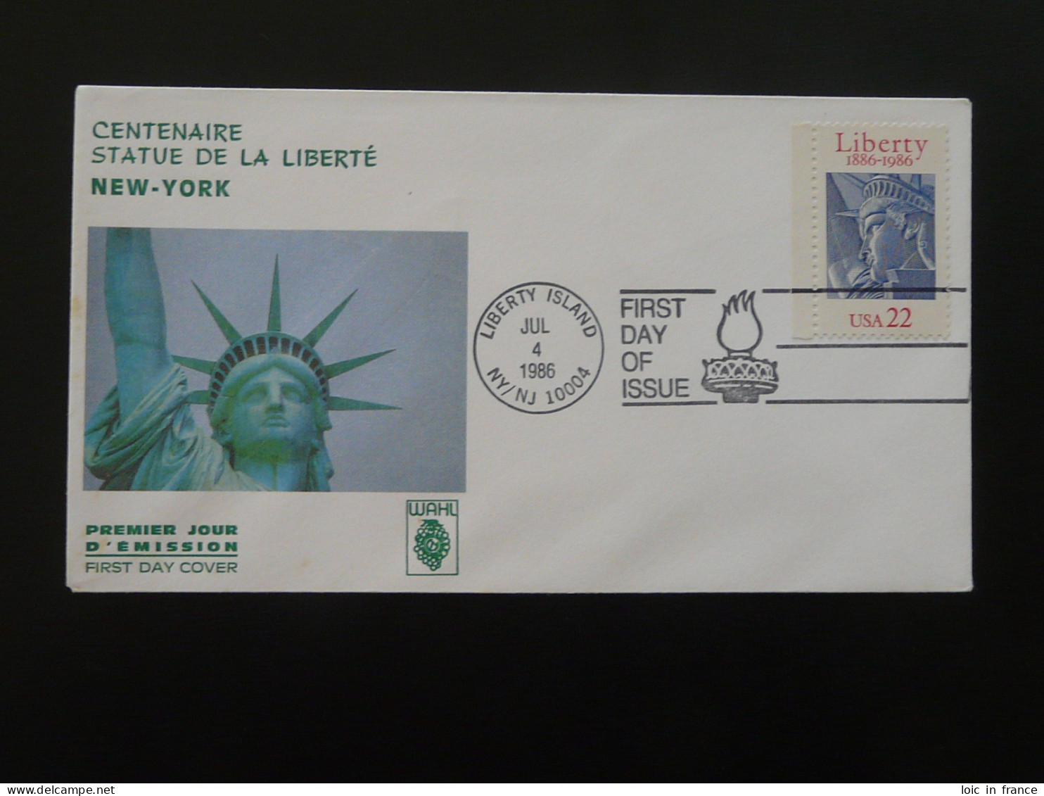 FDC Statue De La Liberté Statue Of Liberty USA 1986 - 1981-1990