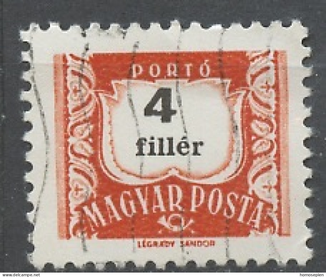 Hongrie - Hungary - Ungarn Taxe 1958-69 Y&T N°T216B - Michel N°P222 (o) - 4fi Chiffre - Port Dû (Taxe)