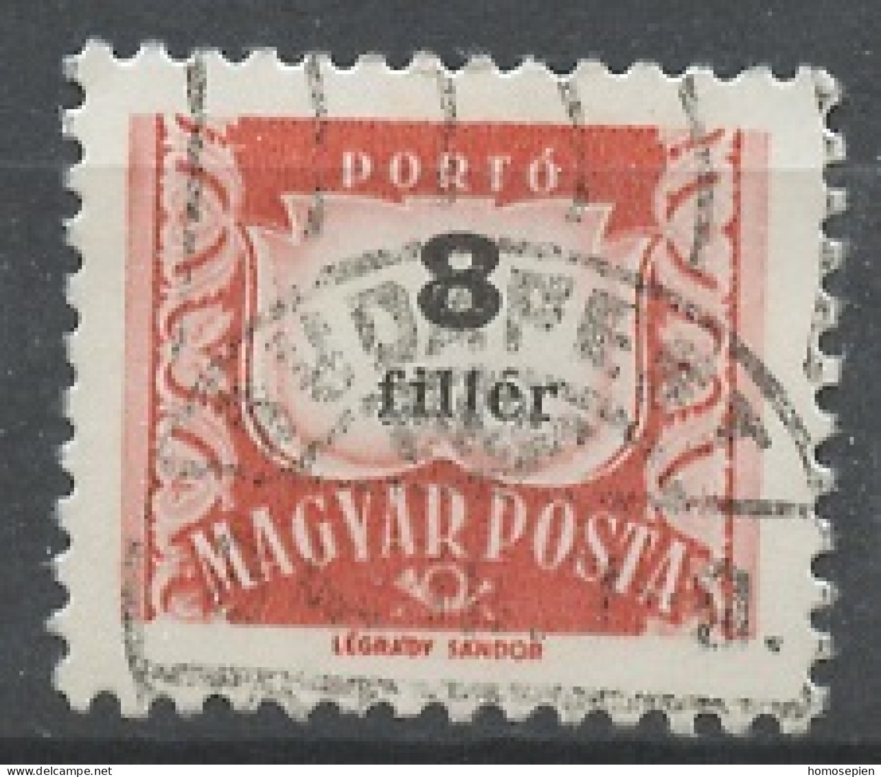 Hongrie - Hungary - Ungarn Taxe 1958-69 Y&T N°T218B - Michel N°P224 (o) - 8fi Chiffre - Port Dû (Taxe)