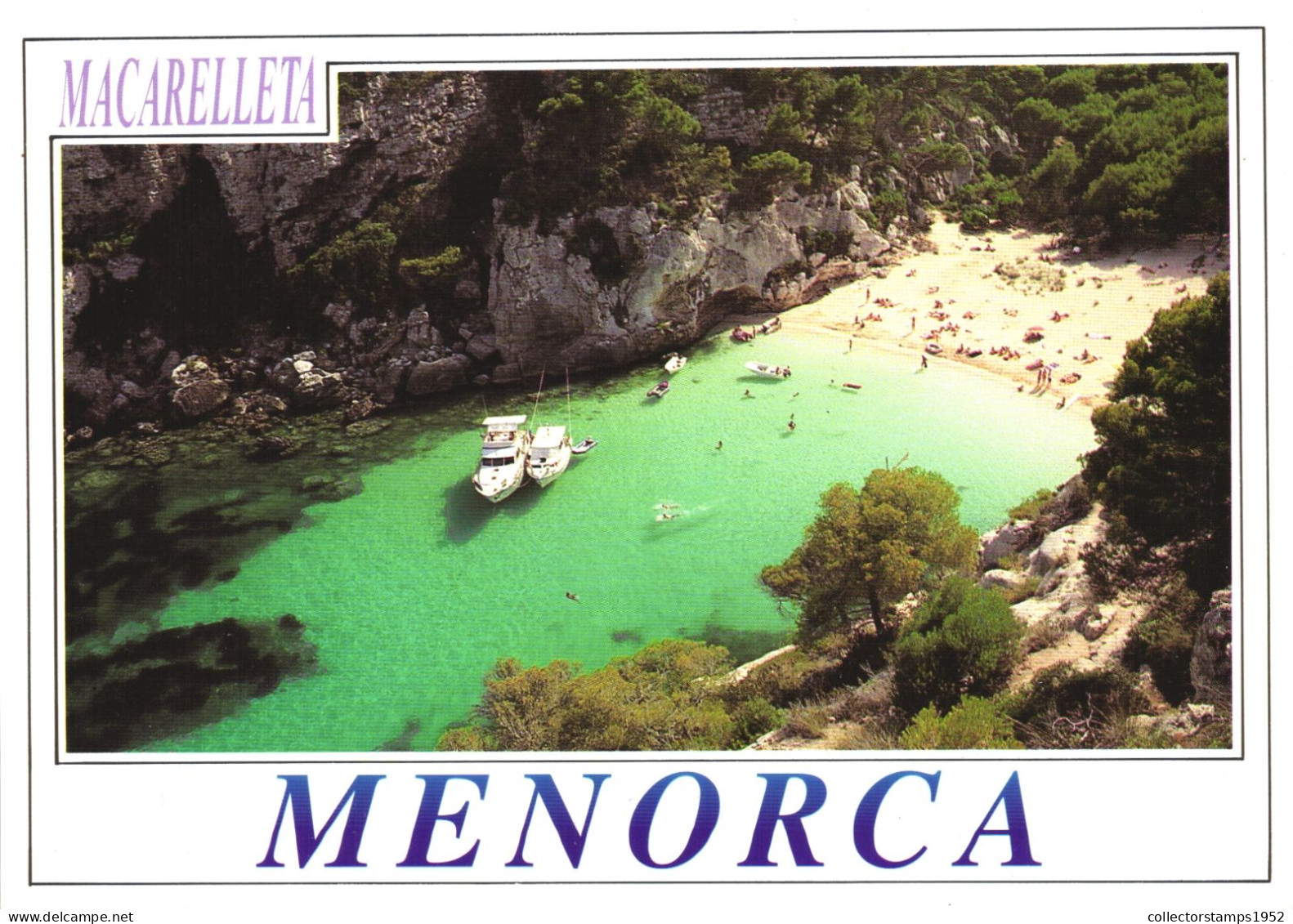 MENORCA, MACARELLETA, BEACH, BOATS, SPAIN - Menorca