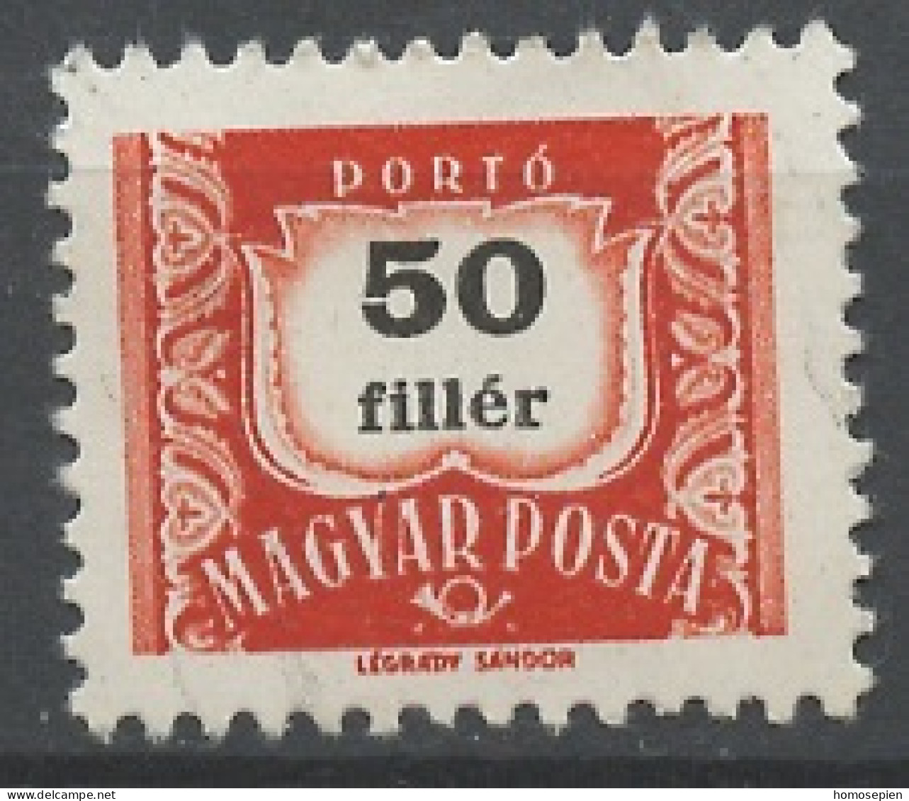 Hongrie - Hungary - Ungarn Taxe 1958-69 Y&T N°T228B - Michel N°P234 (o) - 50fi Chiffre - Port Dû (Taxe)