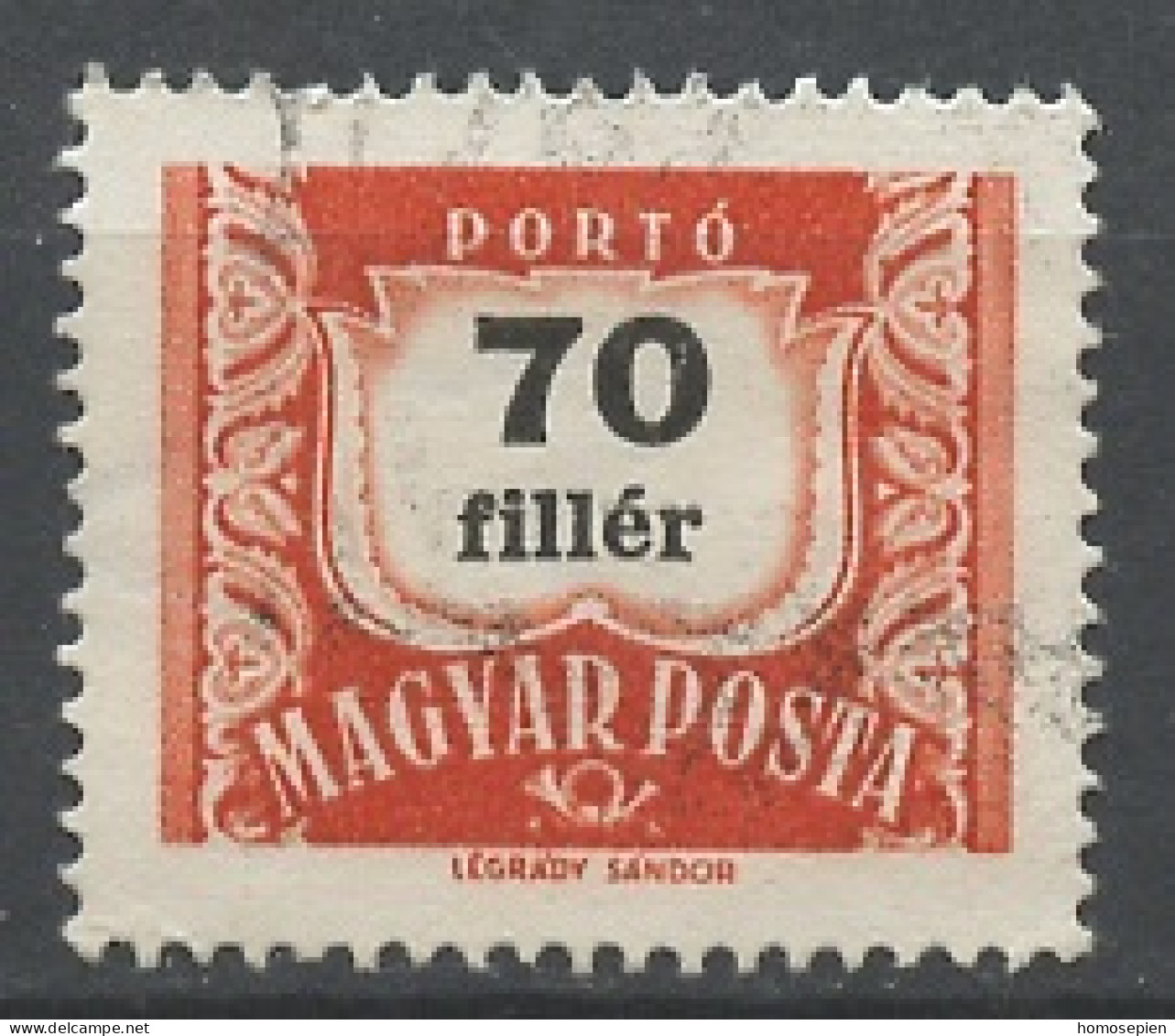 Hongrie - Hungary - Ungarn Taxe 1958-69 Y&T N°T230A - Michel N°P236 (o) - 60fi Chiffre - Port Dû (Taxe)