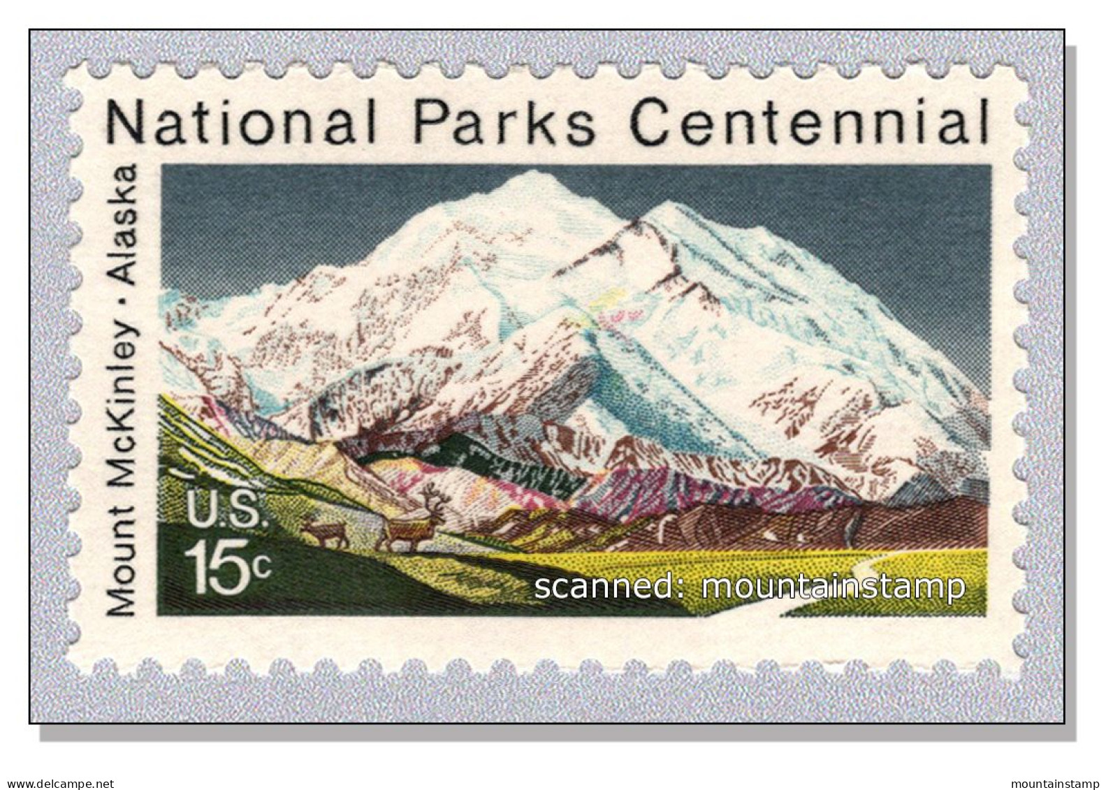 USA 1972 Alaska Mount McKinley 6190m Denali Wapiti Mountains Berge Montagnes Montagne MNH ** - Ungebraucht