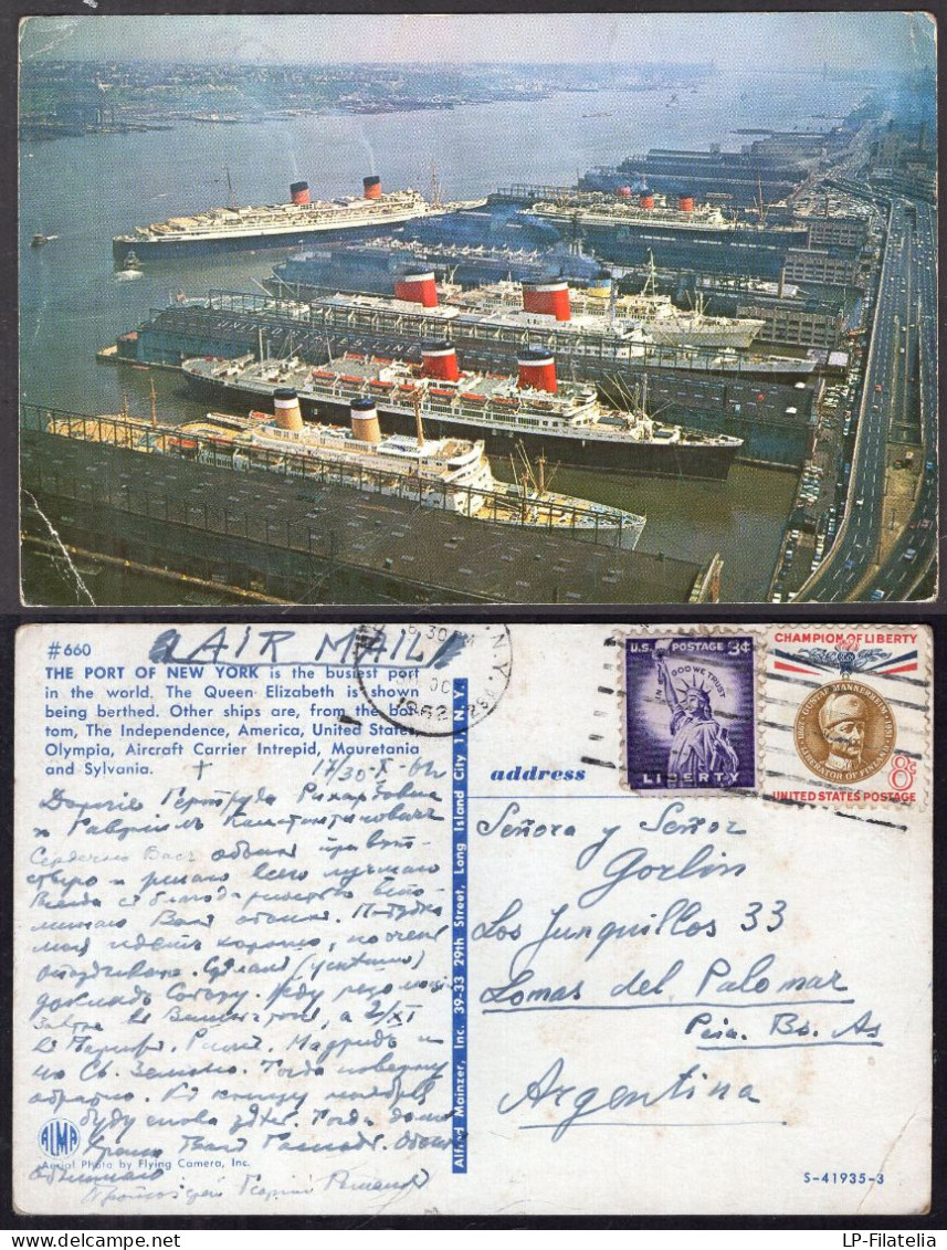 United States - 1930 - The Port Of New York - Ships - Transport