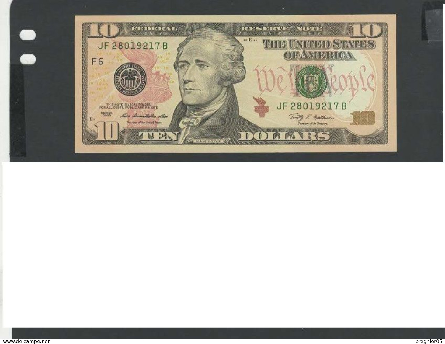 USA - Billet 10 Dollar 2009 NEUF/UNC P.532 § JF 217 - Billetes De La Reserva Federal (1928-...)